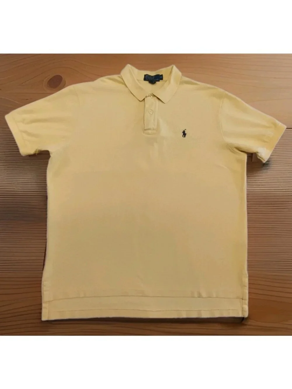 Polo Ralph Lauren Men XL Polo Golf Yellow Short Sleeve Preppy Logo